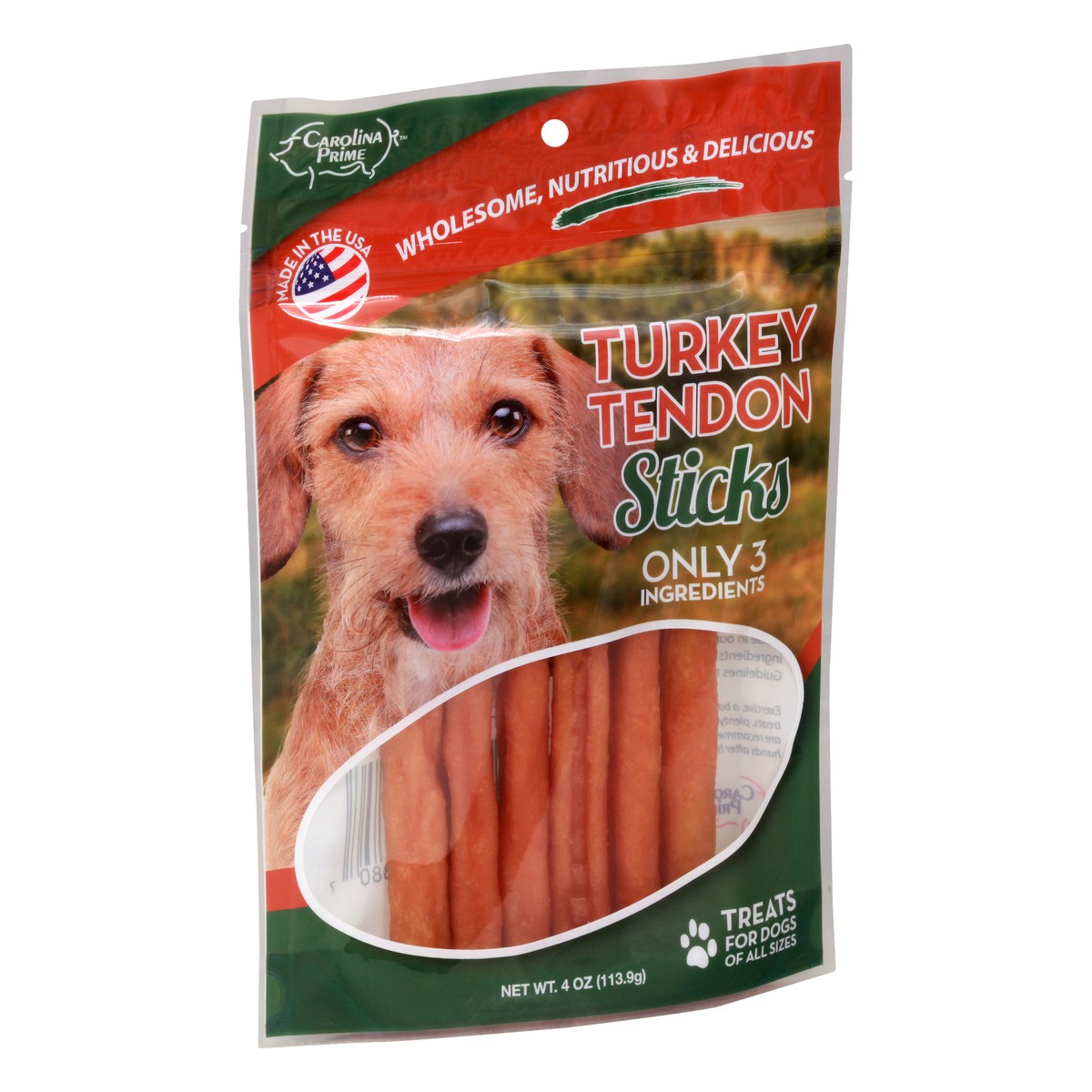 slide 6 of 12, Carolina Prime All Sizes Sticks Turkey Tendon Treats for Dogs 4 oz, 4 oz