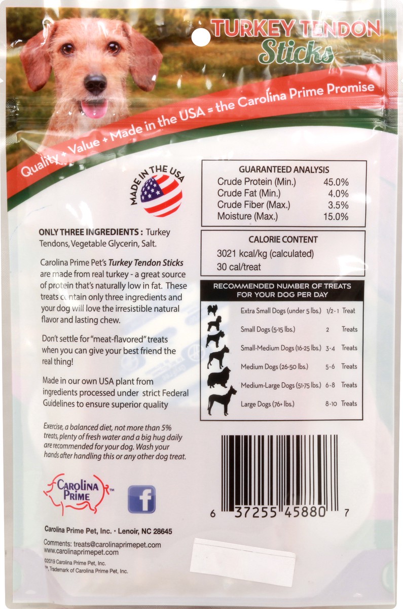 slide 8 of 12, Carolina Prime All Sizes Sticks Turkey Tendon Treats for Dogs 4 oz, 4 oz