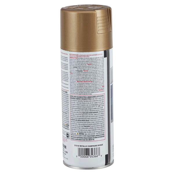 slide 9 of 9, Rust-Oleum Stops Rust Protective Metallic Finish Spray Paint - 313142, Champagne Bronze, 11 oz