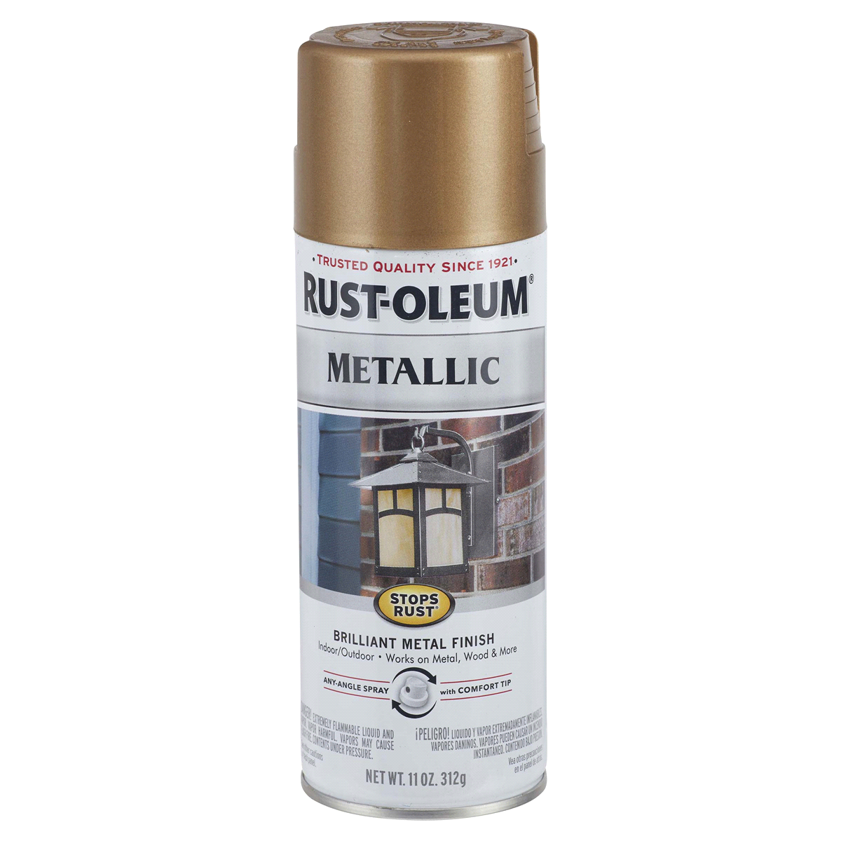 slide 1 of 9, Rust-Oleum Stops Rust Protective Metallic Finish Spray Paint - 313142, Champagne Bronze, 11 oz