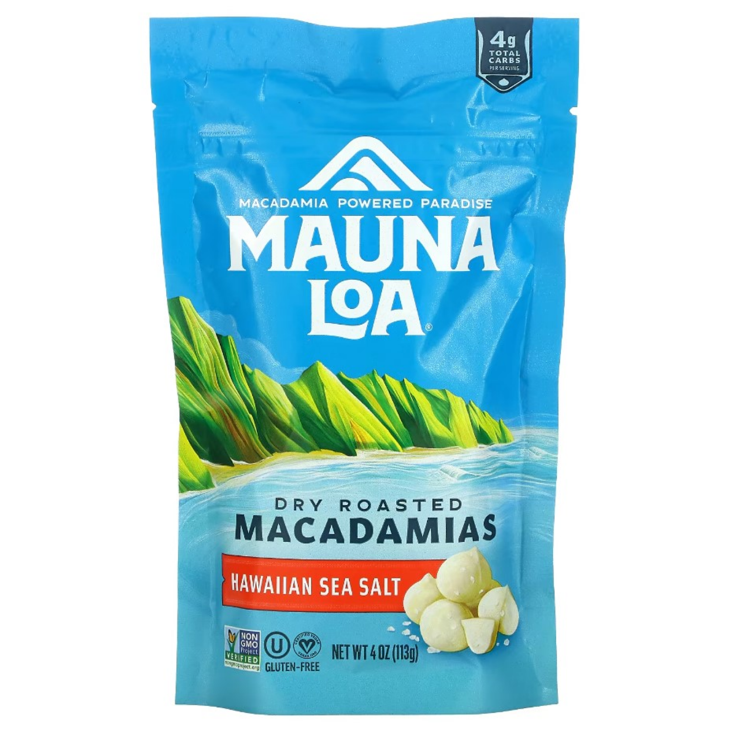 slide 1 of 2, Mauna Loa Dry Roasted Sea Salt Macadamias 4 oz, 4 oz