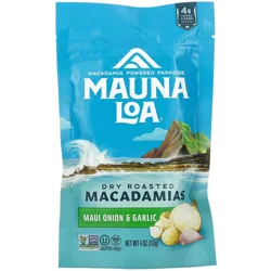 Mauna Loa Dry Roasted Garlic Onion Macadamias 4 oz