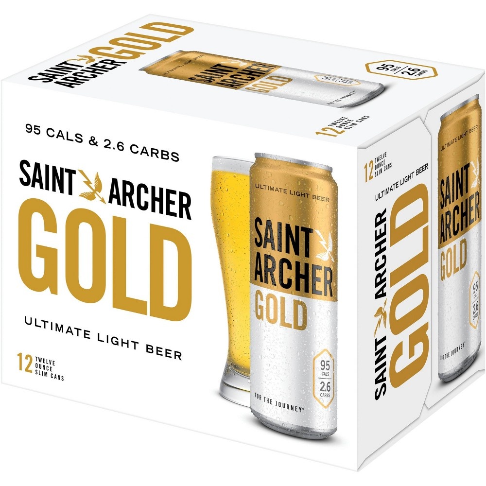 slide 2 of 4, Saint Archer Brewing Company Saint Archer Ultimate Gold, 12 oz