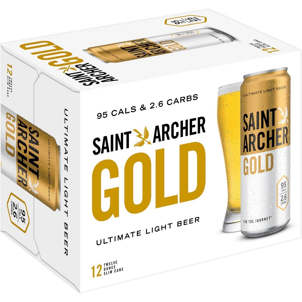 slide 4 of 4, Saint Archer Brewing Company Saint Archer Ultimate Gold, 12 oz