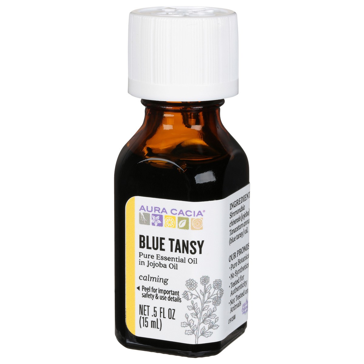 slide 5 of 9, Aura Cacia Calming Blue Tansy Pure Essential Oil in Jojoba Oil 0.5 fl oz, 0.5 fl oz