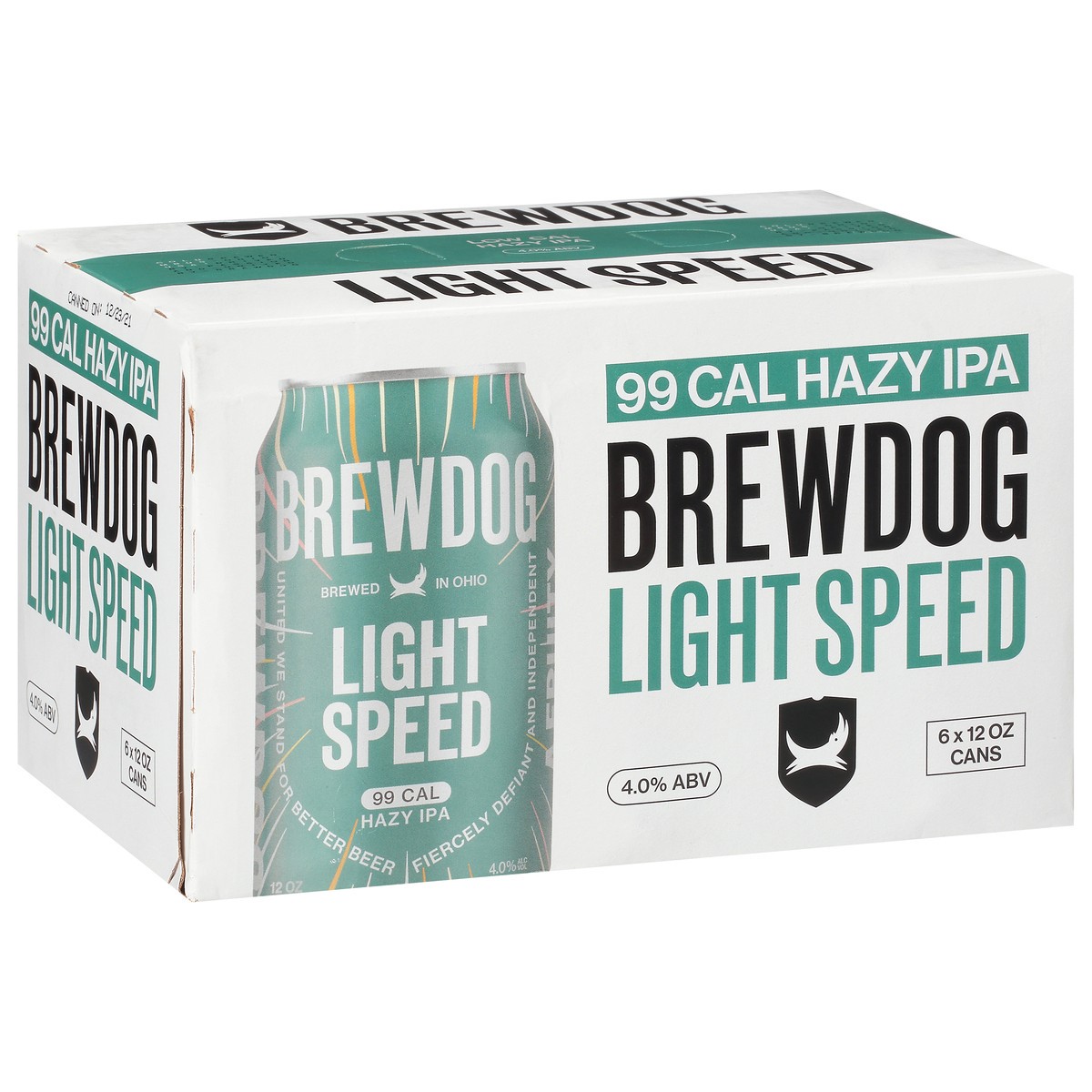 slide 7 of 12, BrewDog Hazy IPA Light Speed Beer 6 - 12 oz Cans, 