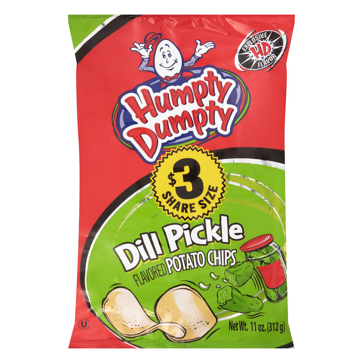slide 8 of 9, Humpty Dumpty Dill Pickle Potato Chips 11 oz. Bag, 11 oz