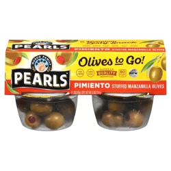 Musco Family Olive Co. Olives to Go Pimiento Stuffed Manzanilla Olives 4 - 1.6 oz Cups