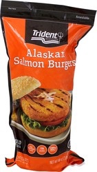 slide 1 of 1, Trident Alaskan Salmon Burger (BULK), 3 lb