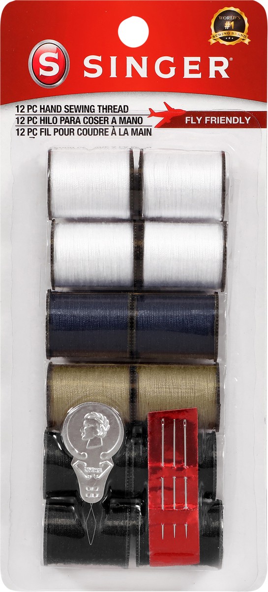slide 2 of 2, Singer Hand Sewing Thread Kit, 12 ct