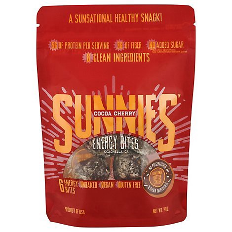 slide 1 of 1, Sunnies Cocoa Cherry Energy Bites - 4 Oz, 4 oz