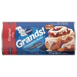 Grands! Cinnamon Rolls with Cinnabon Cinnamon and Original Icing, Refrigerated Canned Pastry Dough, 5 ct., 17.5 oz.