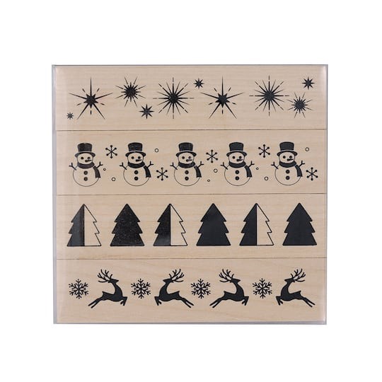slide 1 of 3, Icon Wood Stamp Set By Recollections, 2 in x 1 in x 3 in