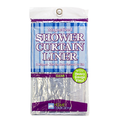 slide 1 of 1, Home Collections Shower Curtain Liner Clear, 1 ct