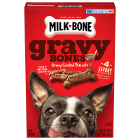 slide 2 of 22, Milk-Bone Biscuits Gravy Bones with Beef, Chicken, Liver and Bacon Flavors Dog Treats - 19oz, 19 oz