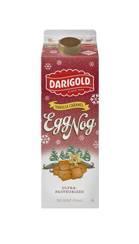 slide 1 of 1, Darigold Vanilla Caramel Egg Nog, 1 qt
