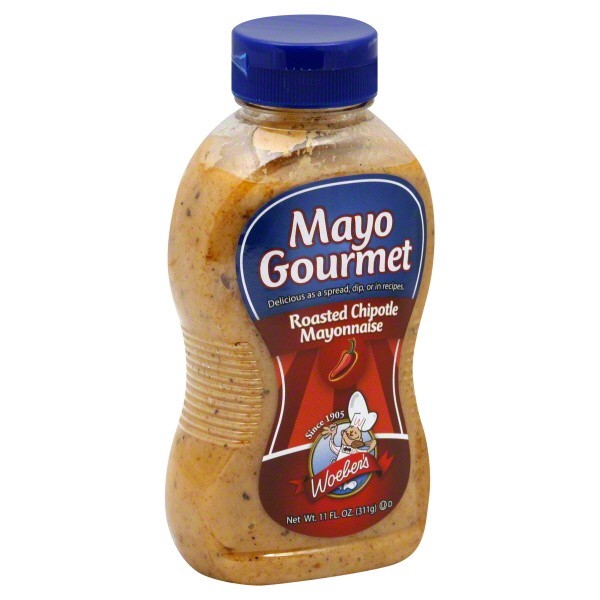 slide 1 of 1, Woeber's Mayo Gourmet Mayonnaise, Roasted Chipotle, 11 oz