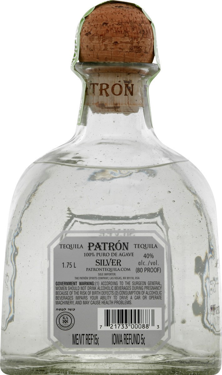 slide 27 of 28, Patrón Patron Silver Tequila 40% 175Cl/1.75L, 1.75 liter