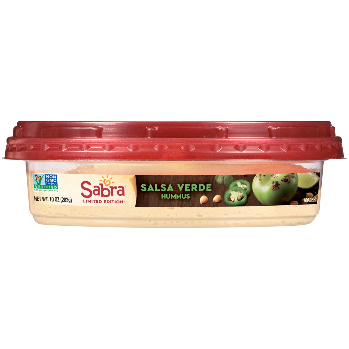 slide 1 of 8, Sabra Salsa Verde Hummus 10 oz. Tub, 10 oz