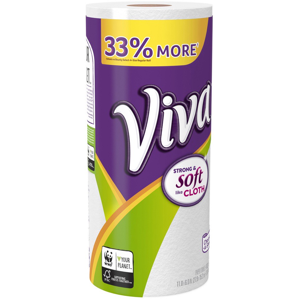 slide 3 of 3, Viva Choose-A-Size Paper Towels, 1 ct