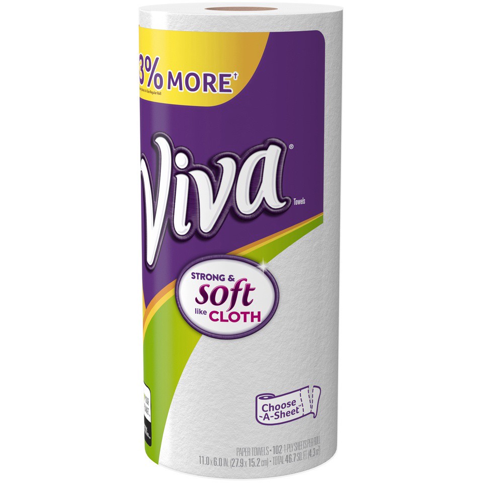 slide 2 of 3, Viva Choose-A-Size Paper Towels, 1 ct