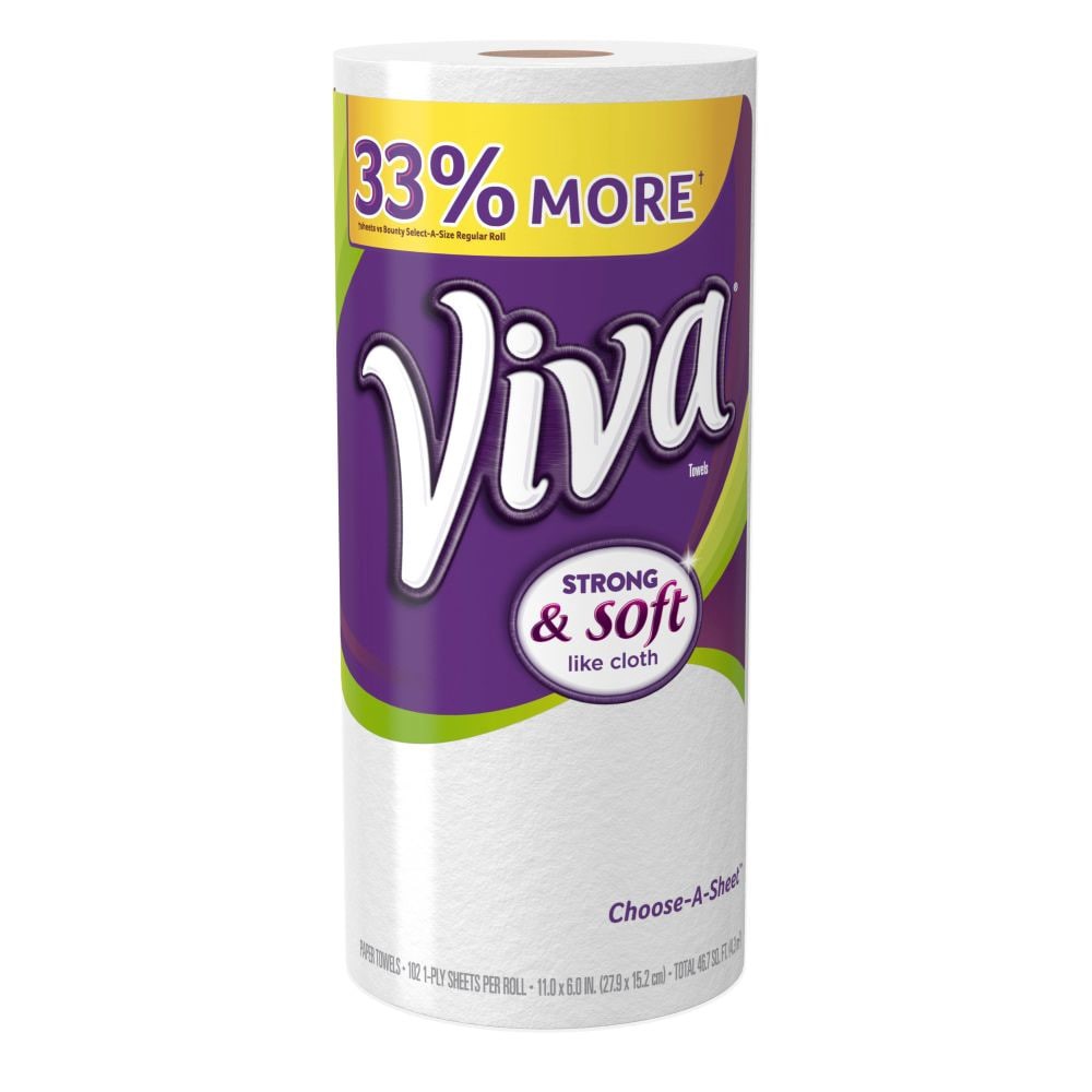 slide 1 of 3, Viva Choose-A-Size Paper Towels, 1 ct