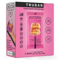 Trubar Plant-Based Day Dreaming About Glazed Donuts Protein Bar - 5 x 1.76 oz