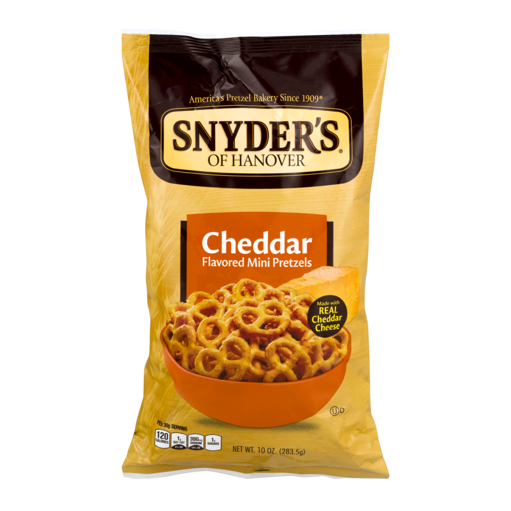 slide 1 of 5, Snyder's of Hanover Cheddar Cheese Mini Pretzels, 10 oz