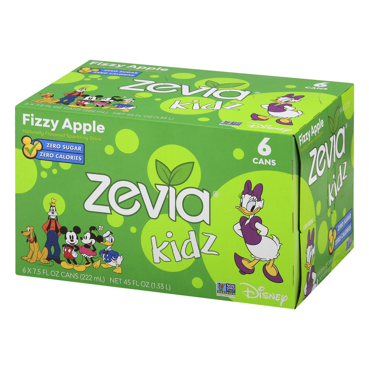 slide 2 of 9, Zevia Kidz Disney Fizzy Apple Sparkling Drink - 45 fl oz, 45 fl oz