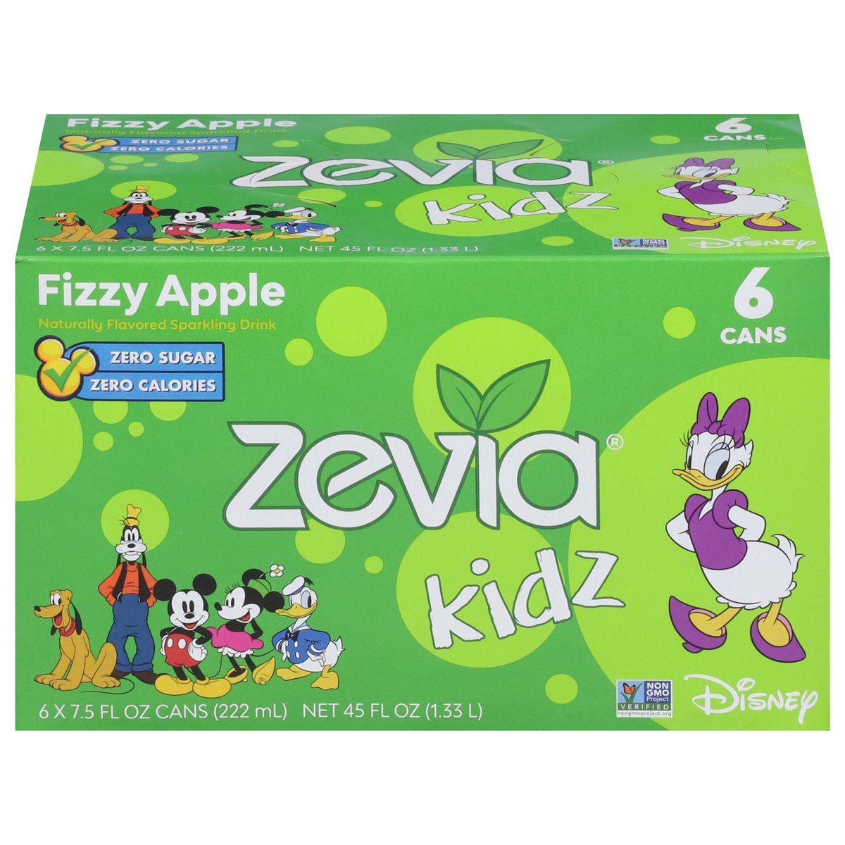 slide 1 of 9, Zevia Kidz Disney Fizzy Apple Sparkling Drink - 45 fl oz, 45 fl oz