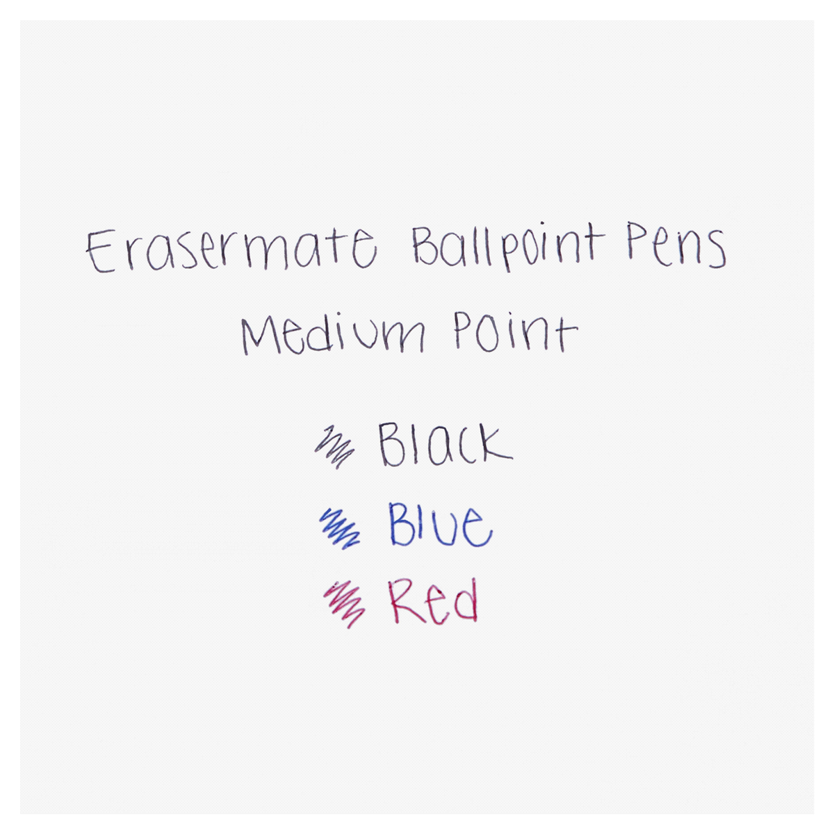 slide 4 of 4, Paper Mate Erasermate Black Pens, 3 ct