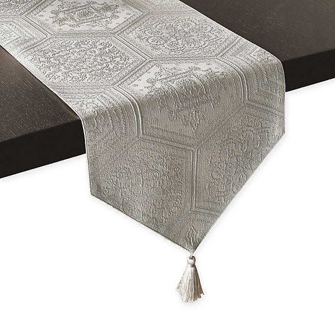 slide 1 of 1, J. Queen New York Rivelo Table Runner - Linen, 90 in