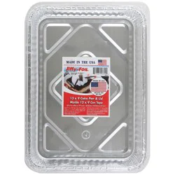 Jiffy Foil 13 x 9 Inch Utility Pan With Lid - 1 Each