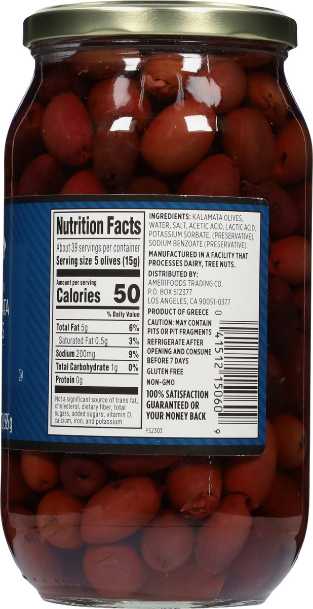 slide 2 of 13, First Street Fs Kalamata Olives, 21 oz