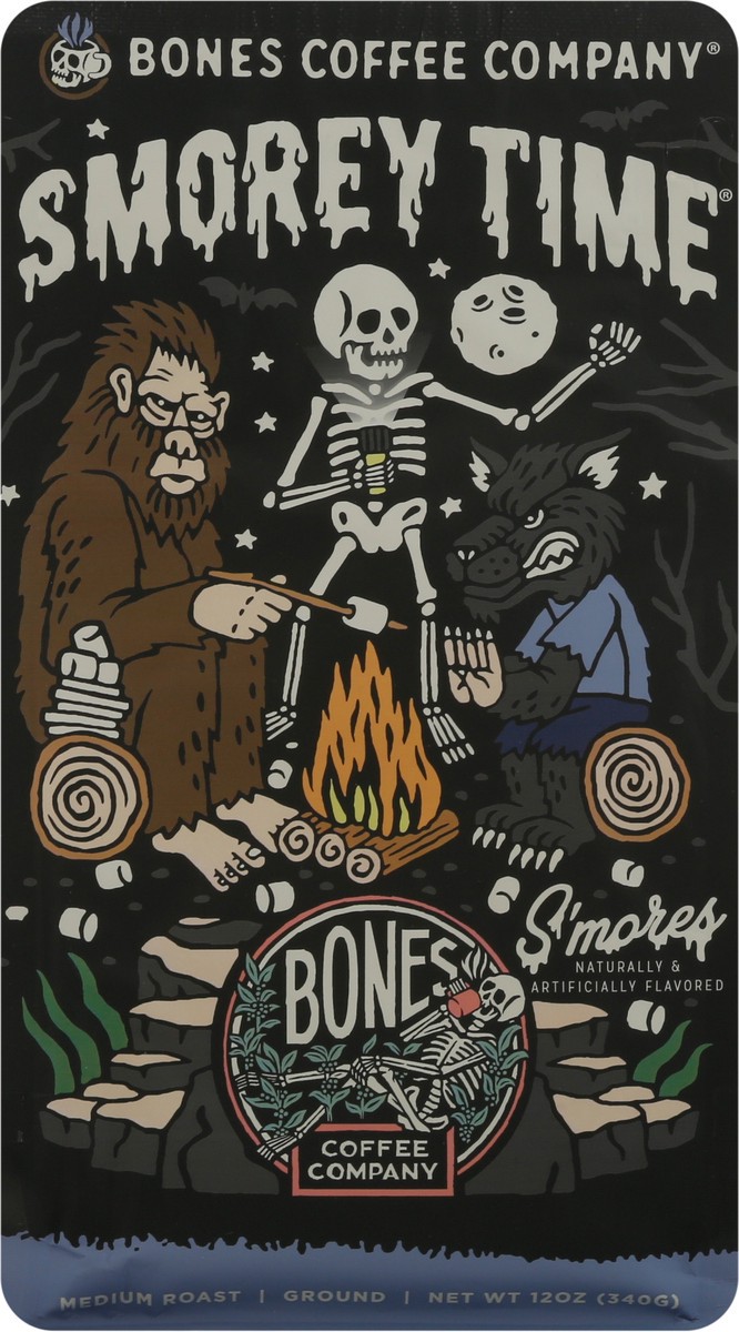 slide 9 of 9, Bones Coffee Company Medium Roast Ground Smorey Time Coffee - 12 oz, 12 oz