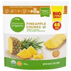 Simple Truth Organic Freshly Frozen Extra Sweet Pineapple Chunks