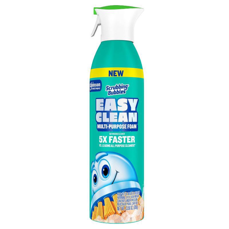 slide 4 of 12, Scrubbing Bubbles Easy Clean Multi-purpose Foam Bathroom Cleaner, Aerosol Spray, 13.58 fl. oz., 13.58 oz
