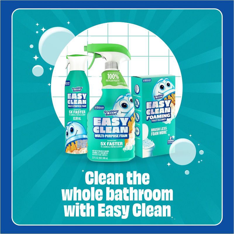 slide 3 of 12, Scrubbing Bubbles Easy Clean Multi-purpose Foam Bathroom Cleaner, Aerosol Spray, 13.58 fl. oz., 13.58 oz