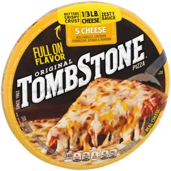 Tombstone Original Crust Pizza, 5 Cheese Pizza, Freezer Pizza (Frozen)