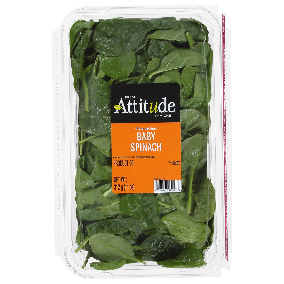 slide 1 of 12, Fresh Attitude Prewashed Baby Spinach 11 oz, 11 oz