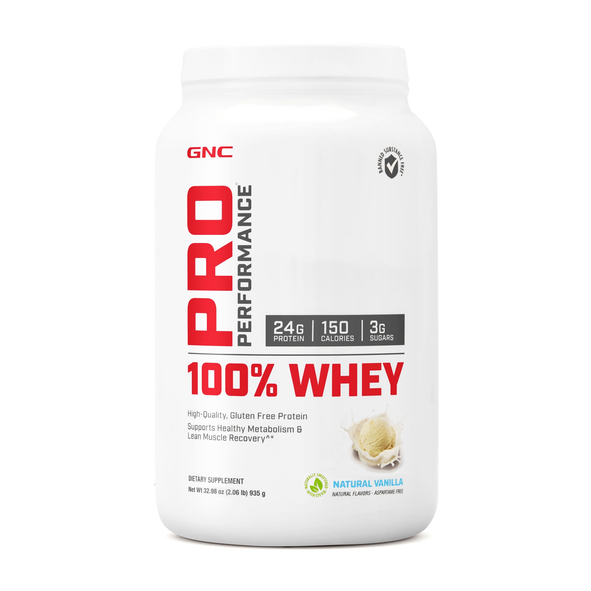 slide 1 of 1, GNC Pro Performance 100% Whey - Natural Vanilla, 1 ct