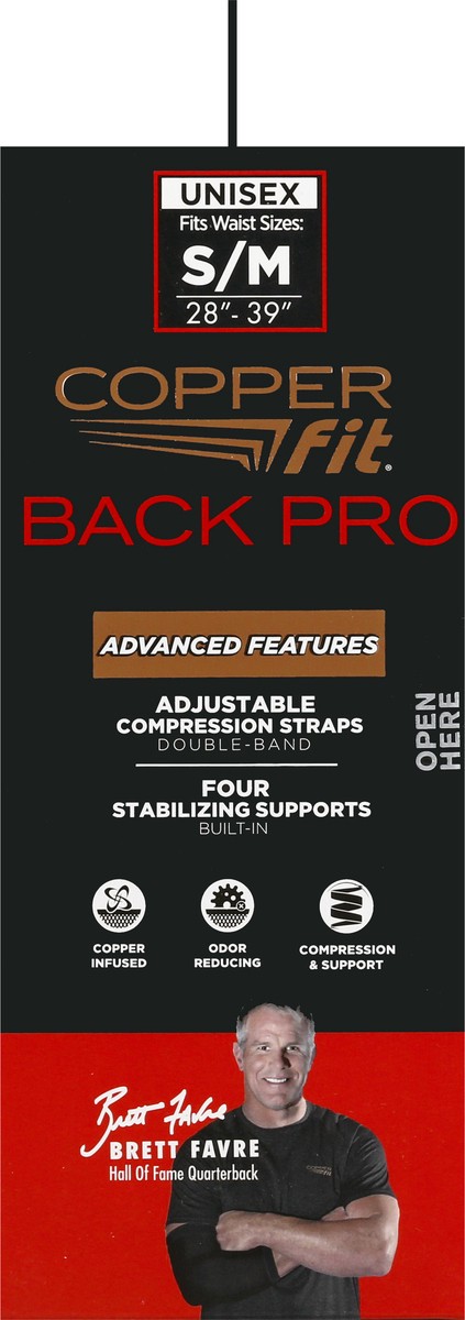 slide 8 of 9, Copper Fit Back Pro Unisex Small/Medium Back Belt 1 ea, 1 ct