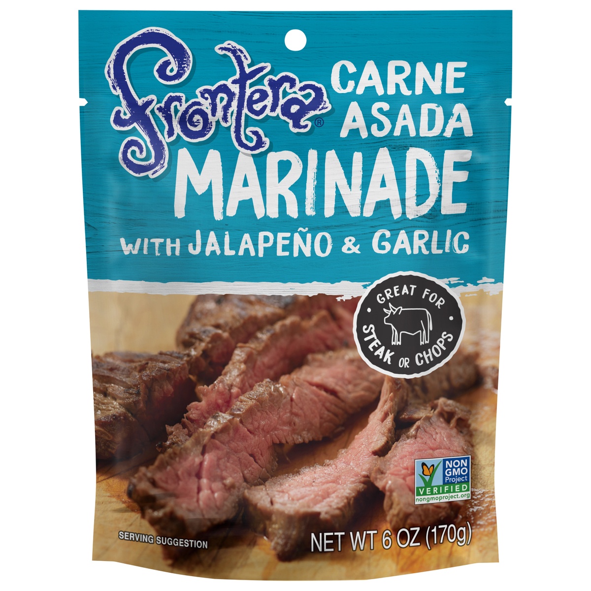 slide 1 of 6, Frontera Carne Asada Marinade With Jalapeno + Garlic, 6 oz