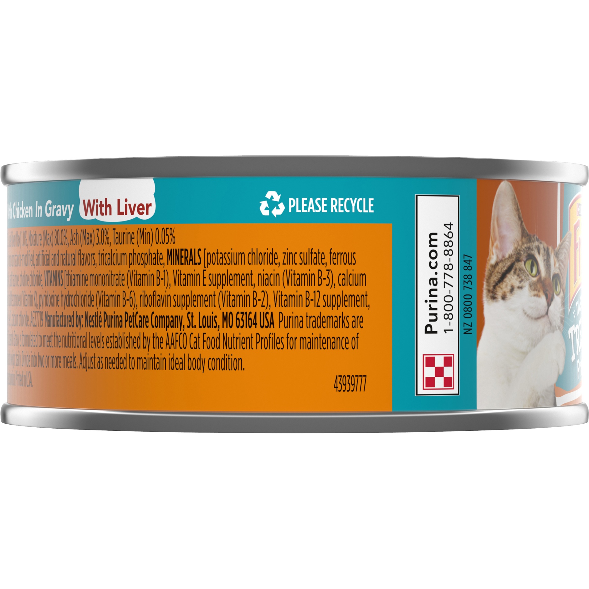 slide 2 of 7, Friskies Tasty Treasures With Chicken And Liver In Gravy Adult Wet Cat Food, 5.5 oz
