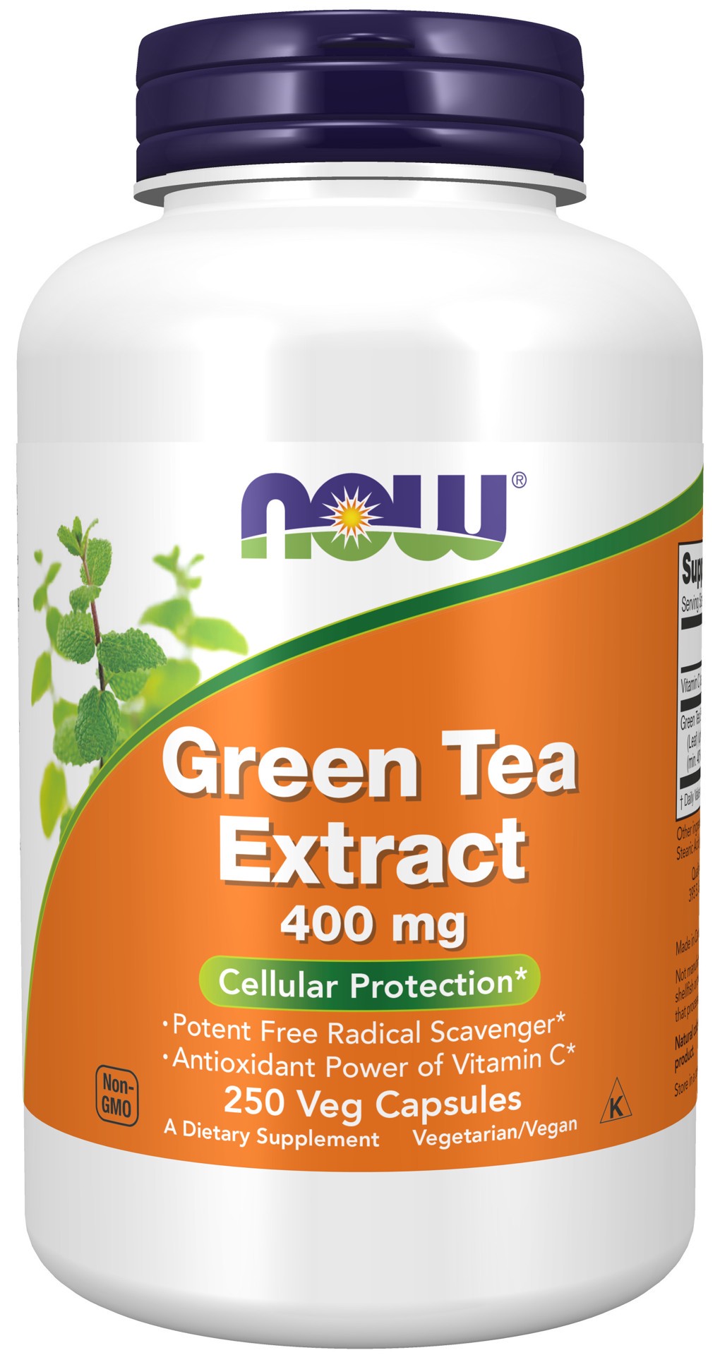 slide 1 of 4, NOW Foods Green Tea Extract 400 mg - 250 Veg Capsules, 250 ct