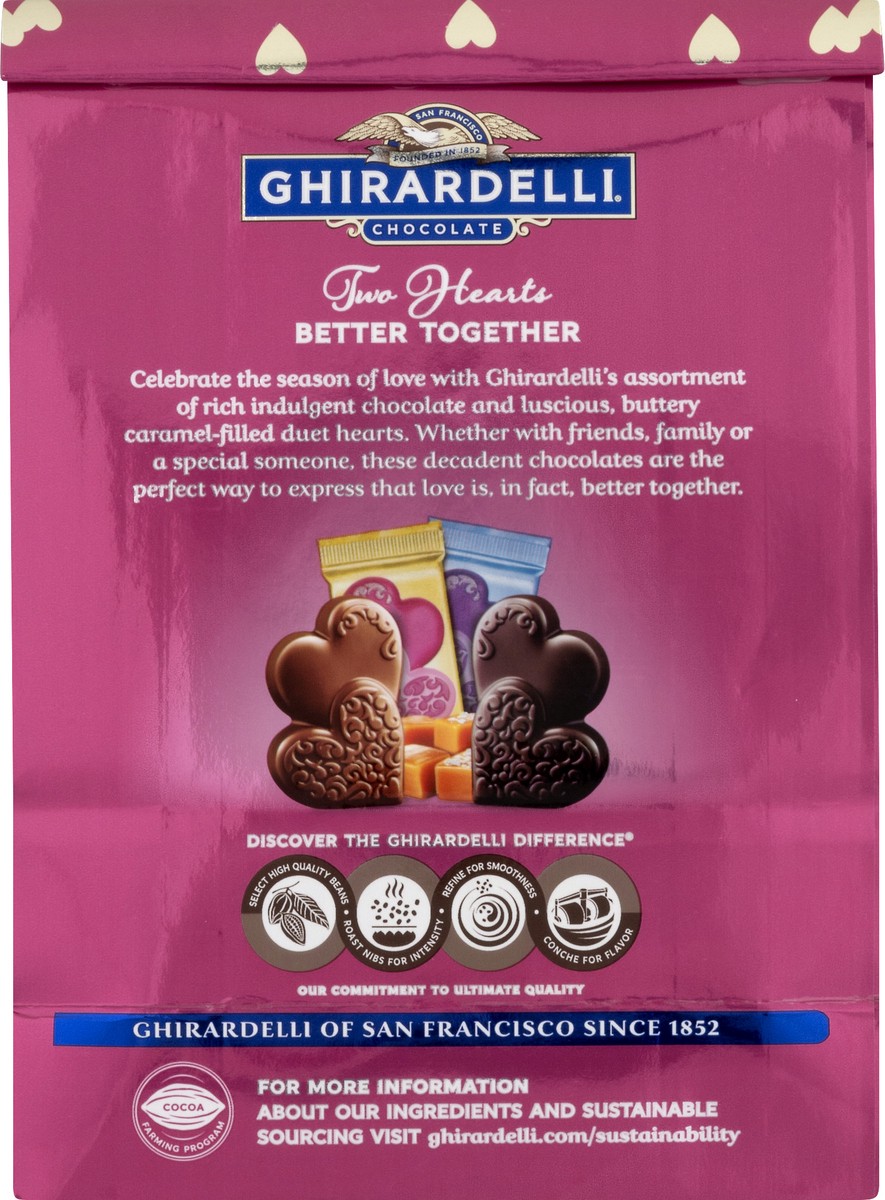 slide 8 of 11, Ghirardelli Limited Edition Duet Hearts Caramel Chocolate 13.7 oz, 13.7 oz