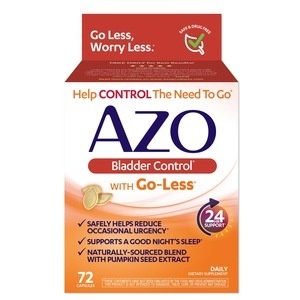 slide 1 of 1, AZO Bladder Control With Go-Less, 72 ct