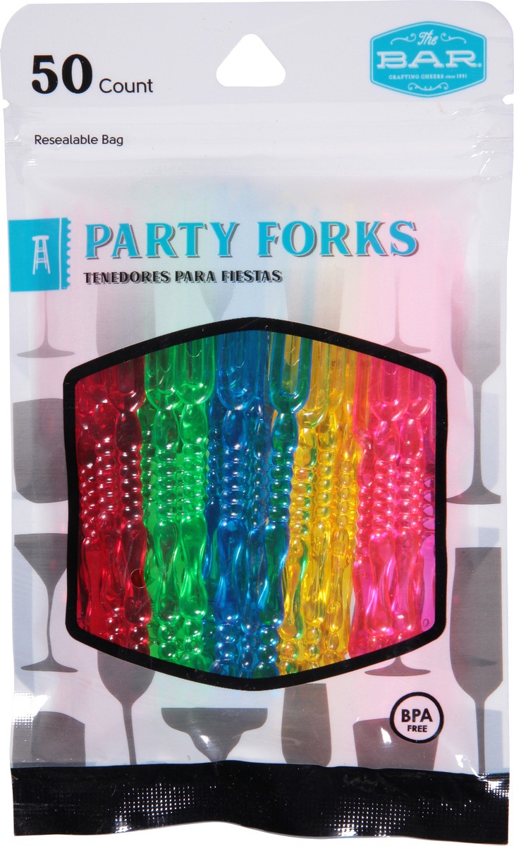 slide 1 of 11, The Bar Bar Party Forks, SM