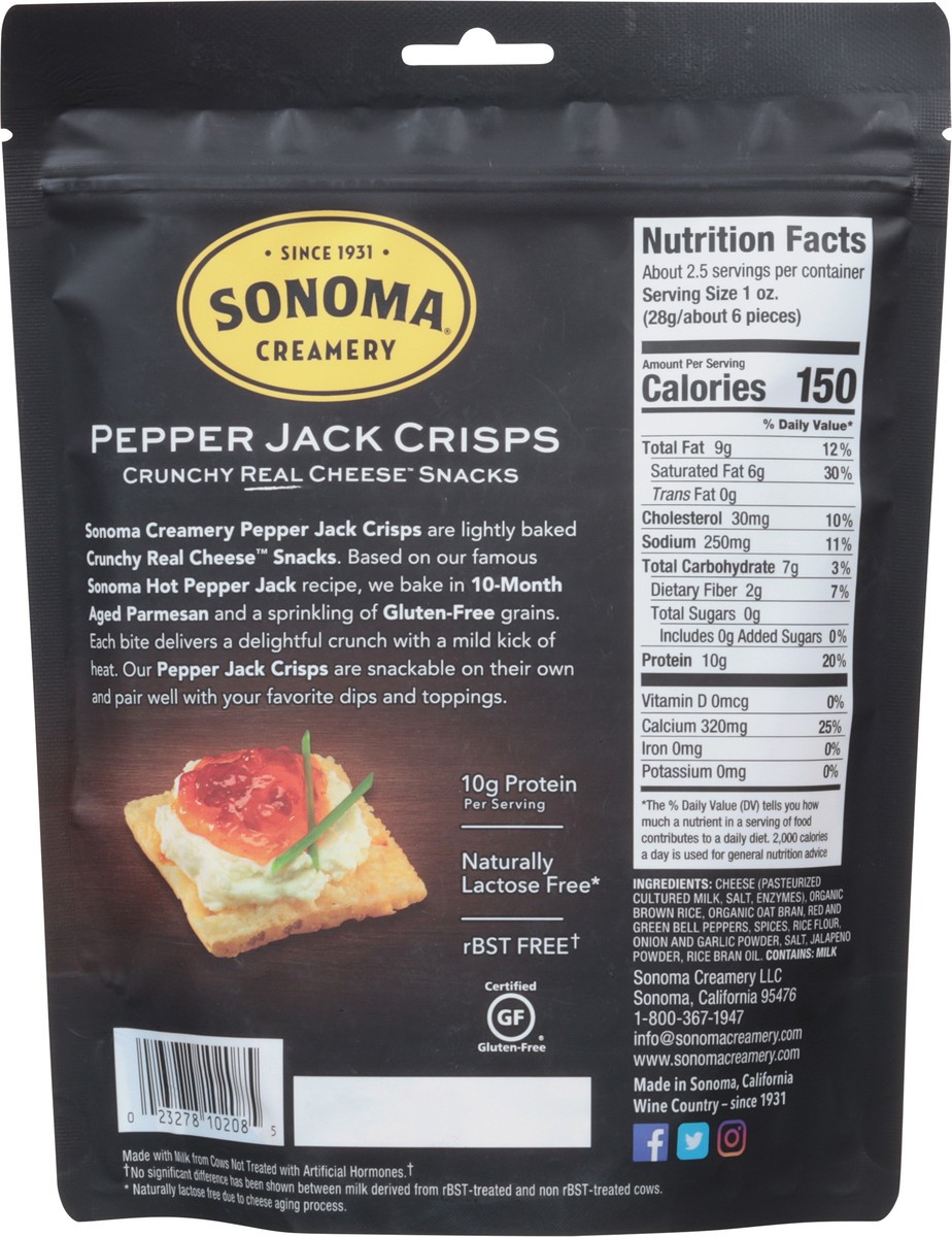 slide 11 of 12, Sonoma Creamery Pepper Jack Cheese Crisps Bite Size! 2.25 oz, 2.25 oz