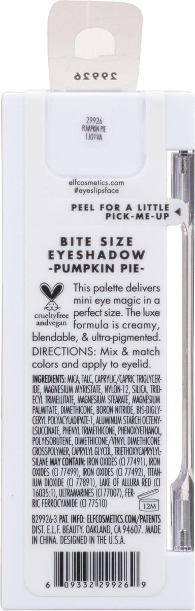 slide 3 of 9, e.l.f. elf Bite-Size Eyeshadows, Pumpkin Pie,., 1 ct